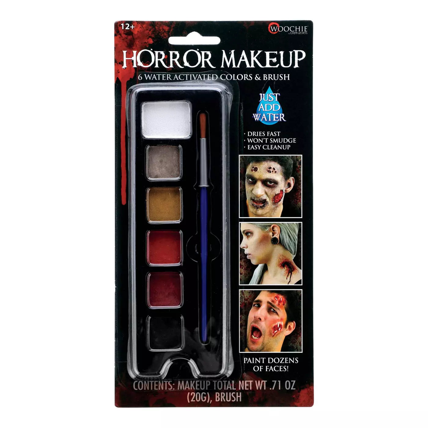 Woochie Horror 6 Color Makeup Palette