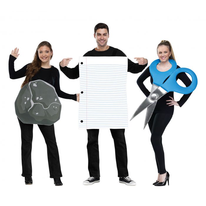 Rock Paper Scissors Group Costume