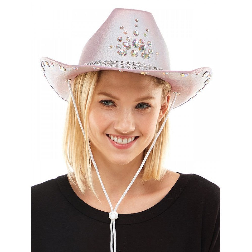 Pink Cowboy Hat with Jewels