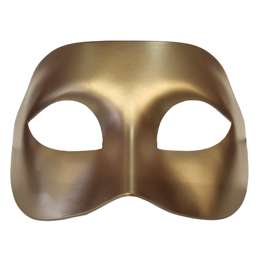 Gold Male Metallic Mask