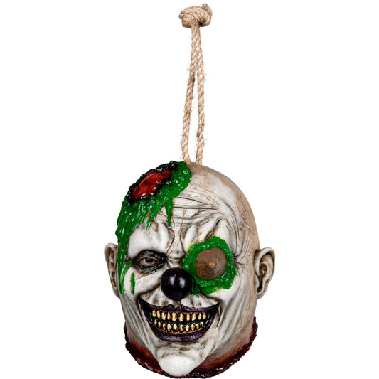 Ghoulish Decapitated Frosty Clown Hanging Prop
