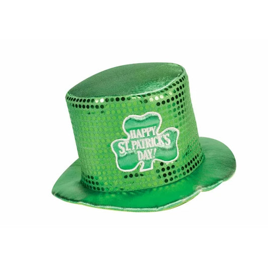 St Patrick's Day Sequin Hat