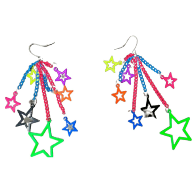 80's Star Earrings