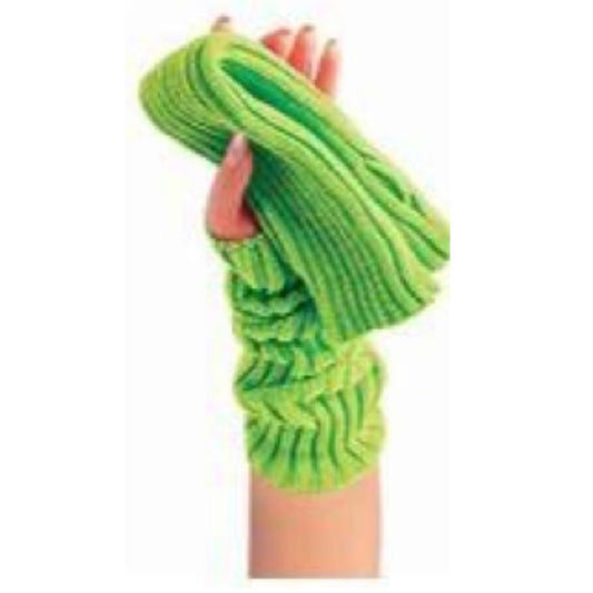 Lime Green 80s Wrist Warmers