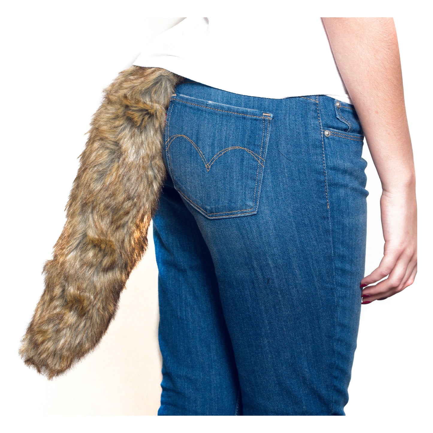 18" Brown Fox Tail