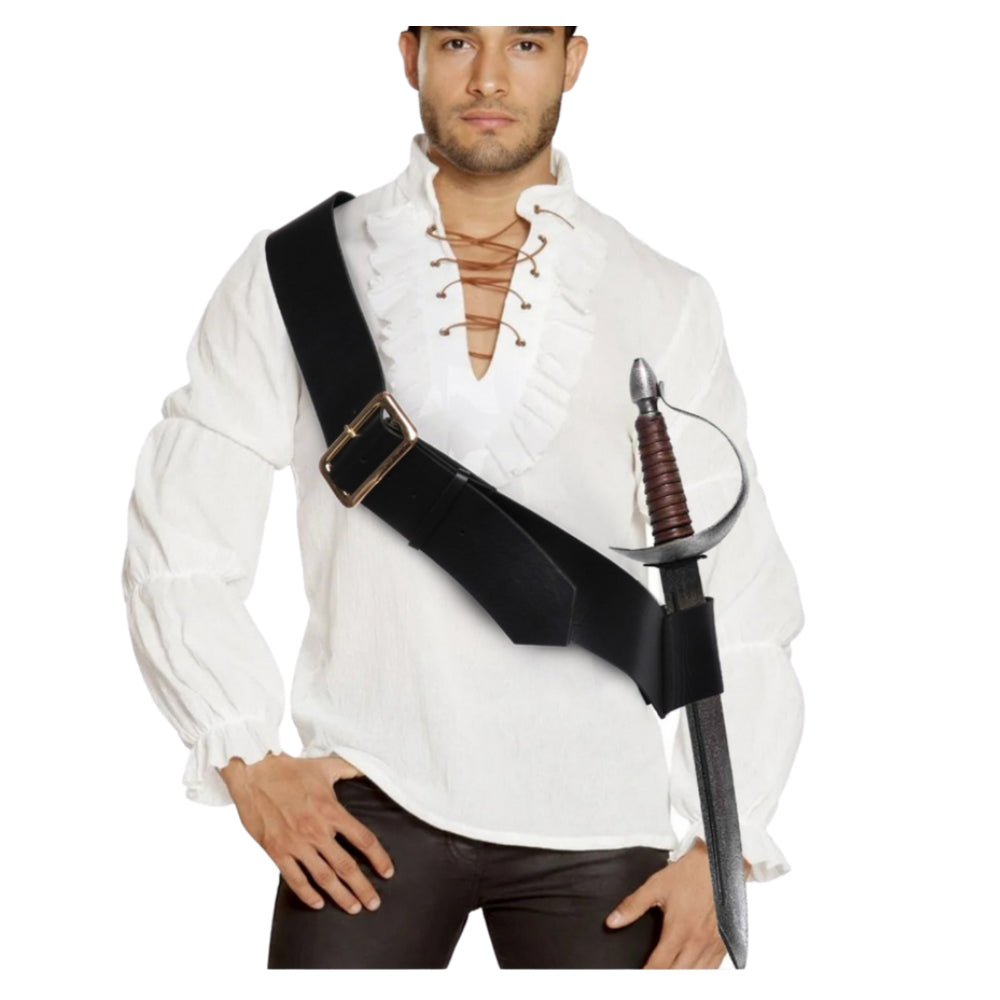 Leatherlike Cross Strap Sword Holder