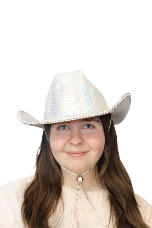 Silver Cowboy Hat