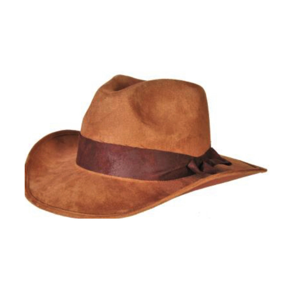Leather-Like Indiana Brown Fedora