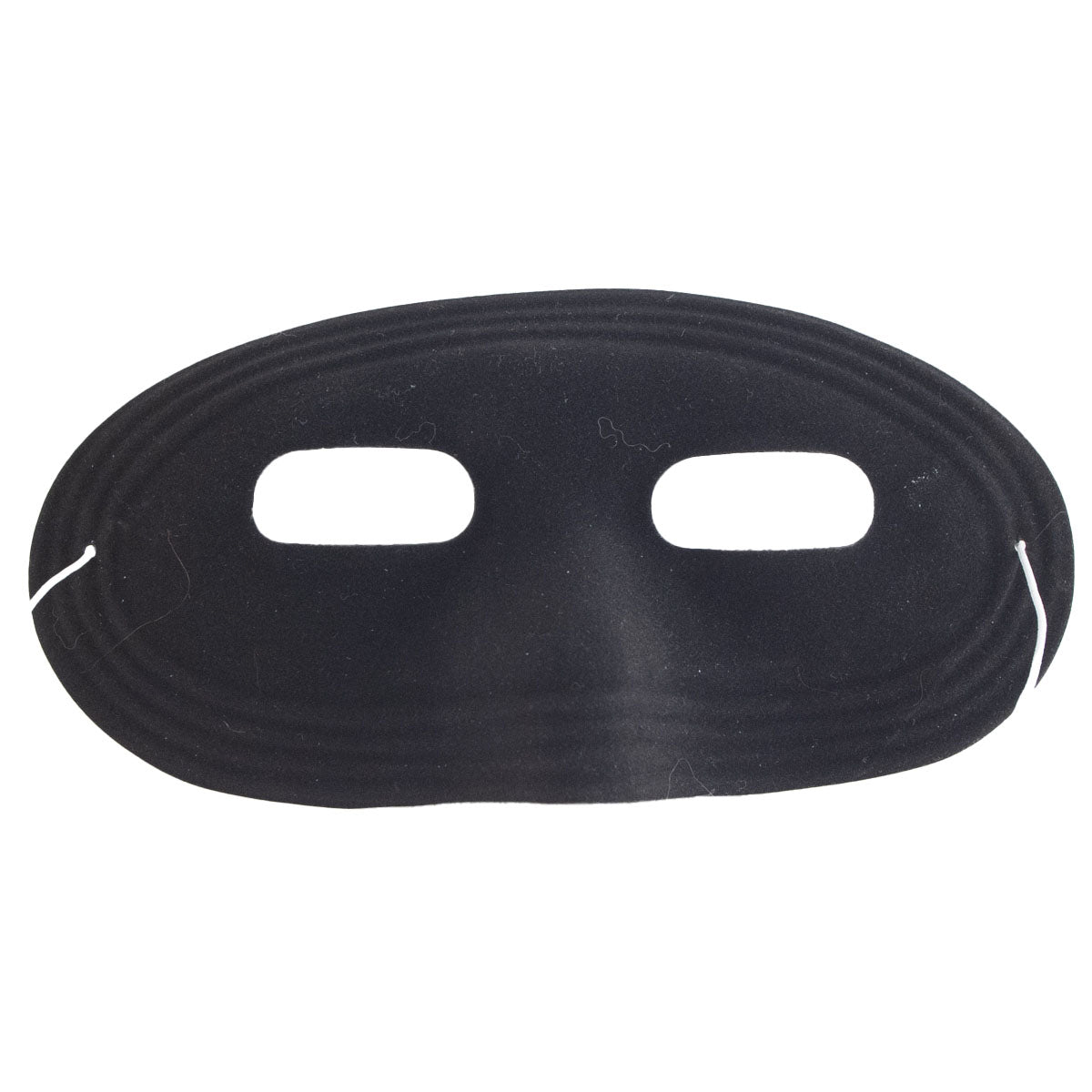 Flocked Domino Mask Black