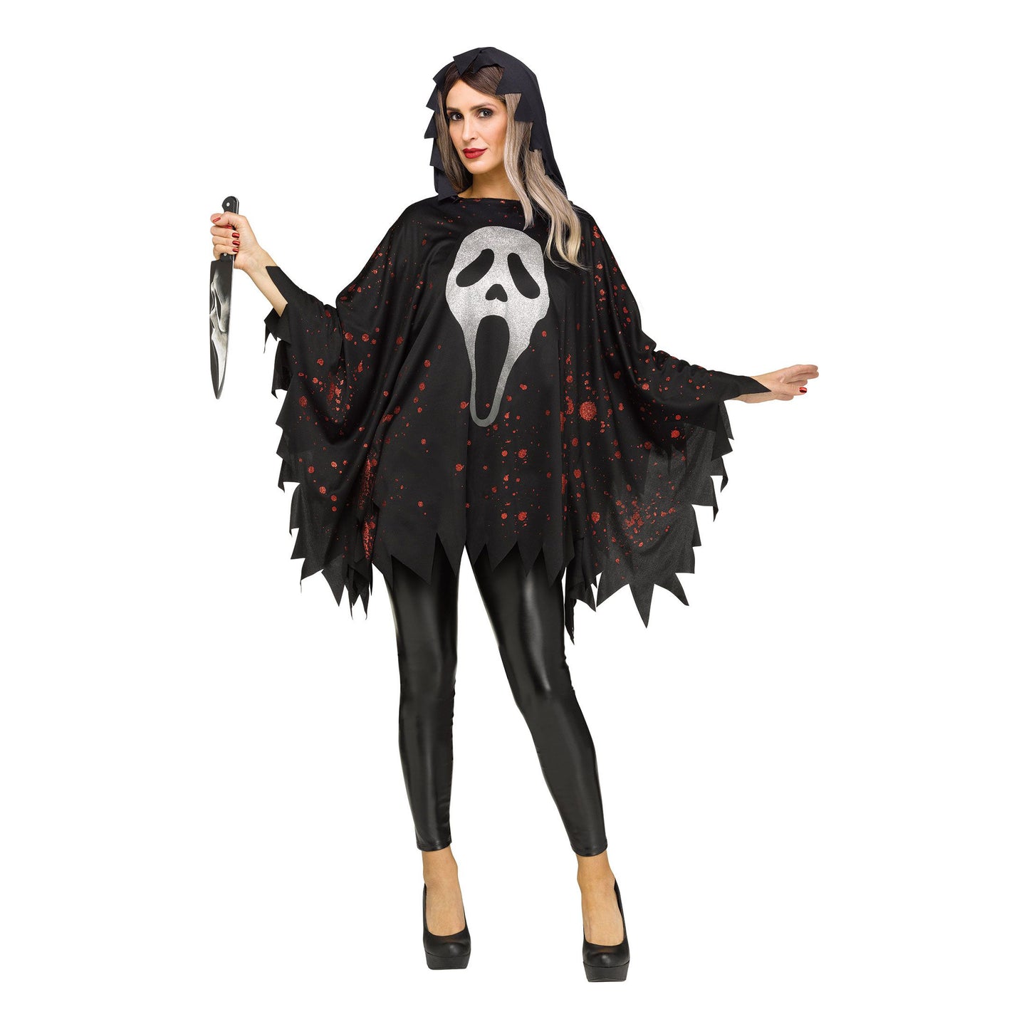 Glitter Ghostface Poncho