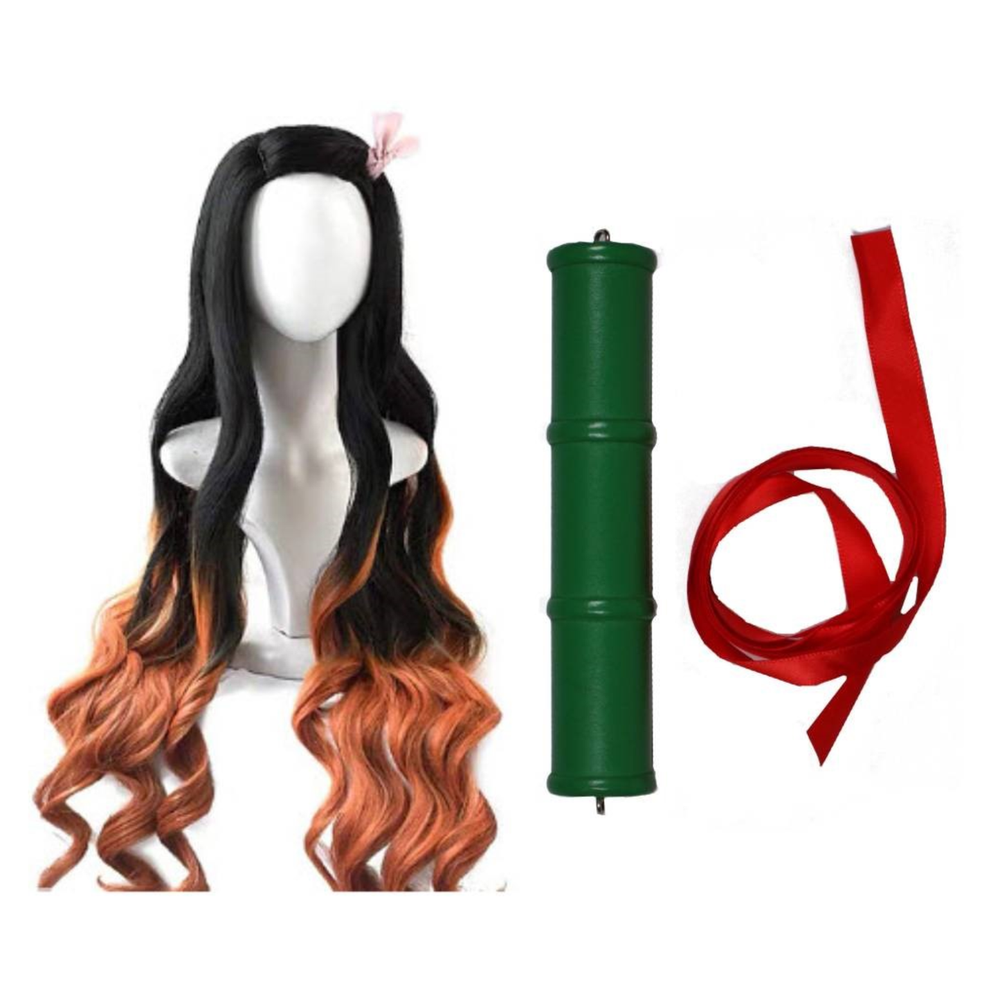 Nezuko Kamado Wig and Acessories