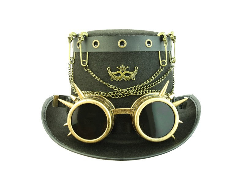 Steampunk Top Hat with Goggles