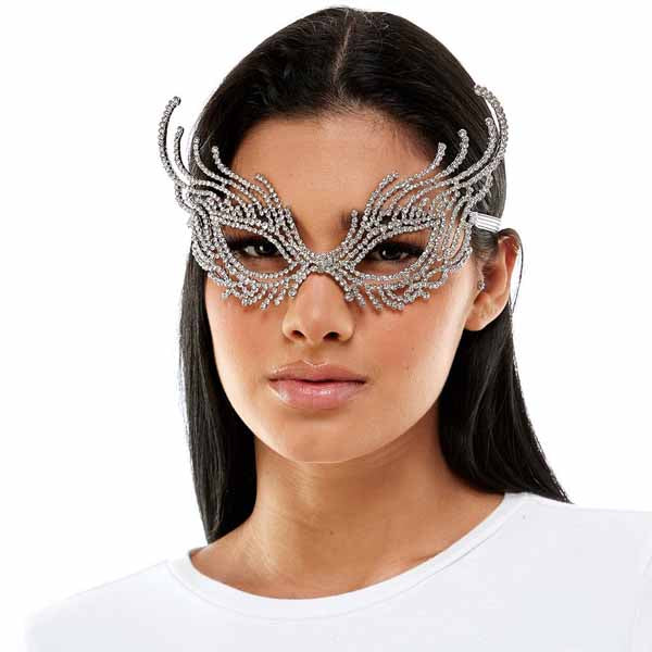 Metal and Rhinestone Mask