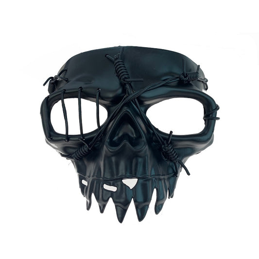 Half Skull Mask -Black