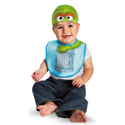 Sesame Street Oscar Bib and Hat