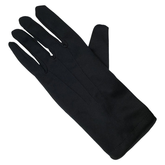 Black Nylon Gloves with Snap