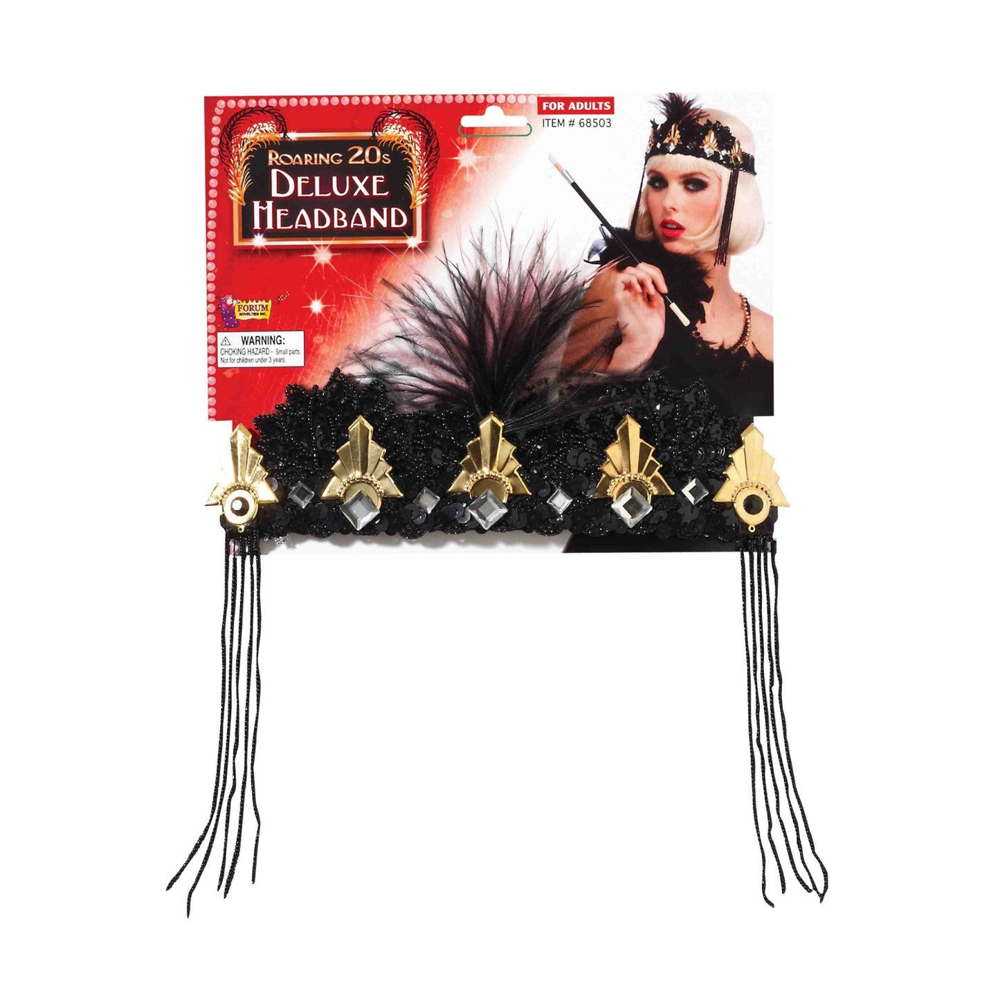 20's Deluxe Flapper Crown Headband