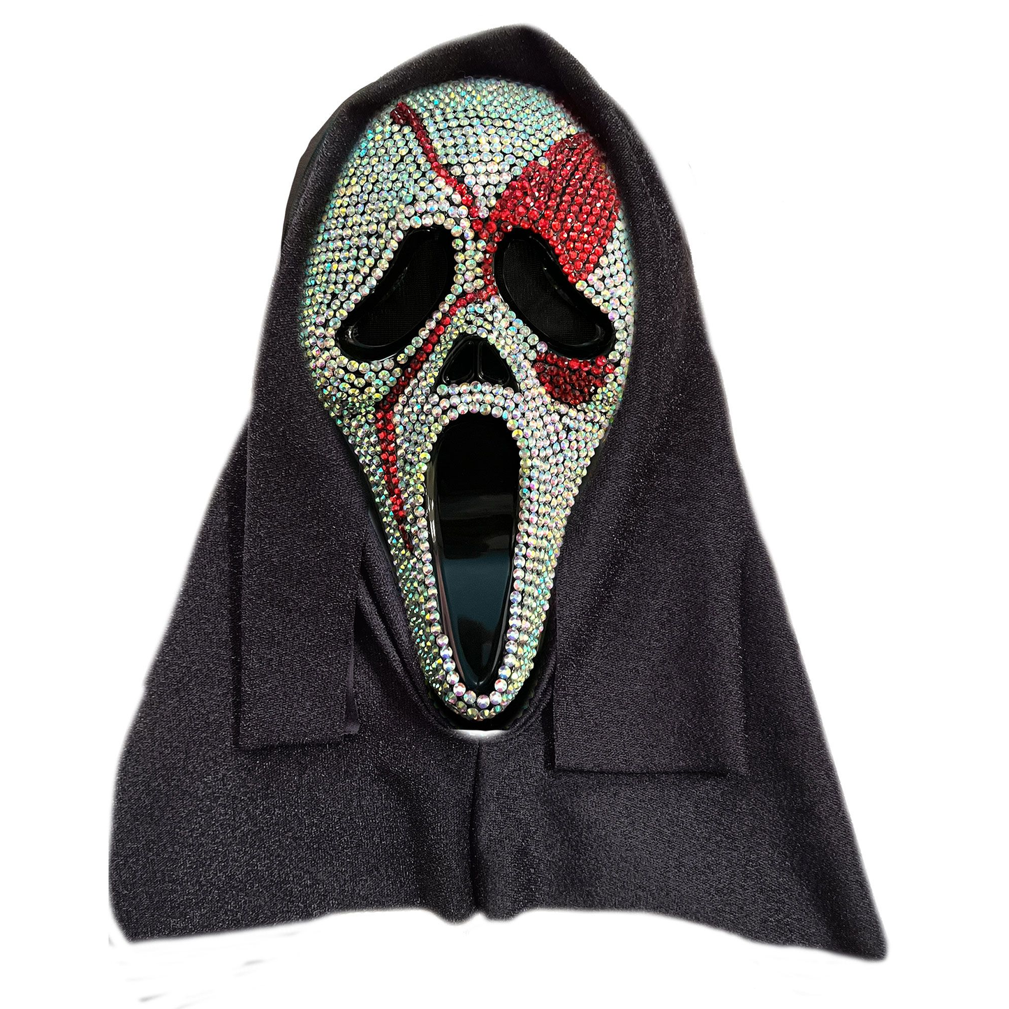 Ghost Face Bloody Bling Mask