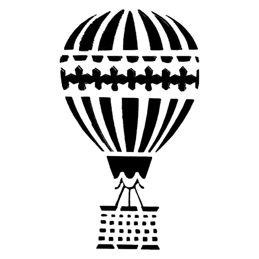 Hot Air Balloon Stencil