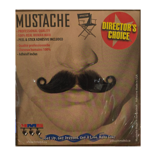Human Hair Barbershop Moustache Black