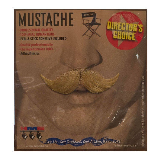 Human Hair Debonaire Moustache Blonde
