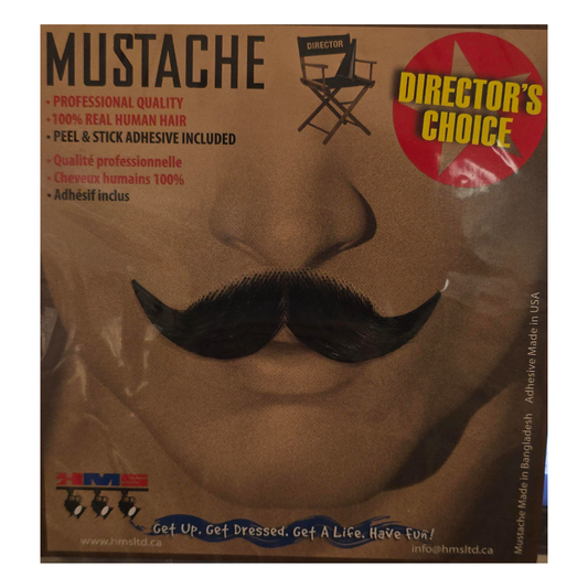Human Hair Debonair Moustache Black