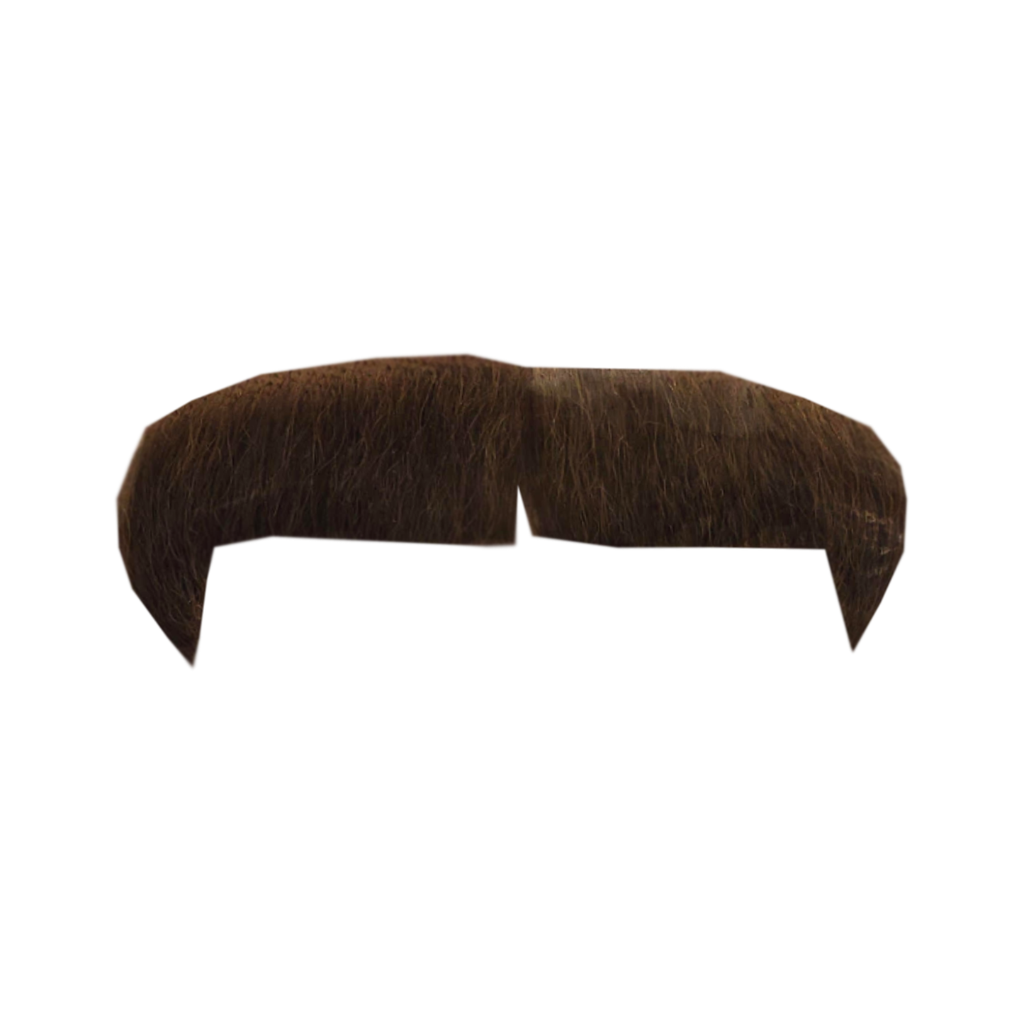 Human Hair Villain Moustache - Brown