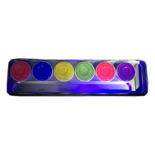 Kryolan UV Dayglow Face Paint Palette