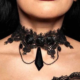 Lace and Roses Choker Necklace