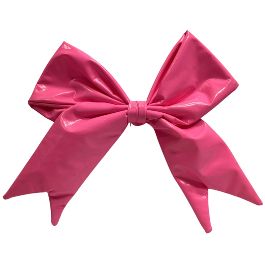 Anime Leather Like Clip On Bow