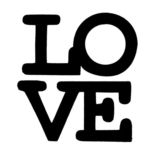 Love Adhesive Stencil