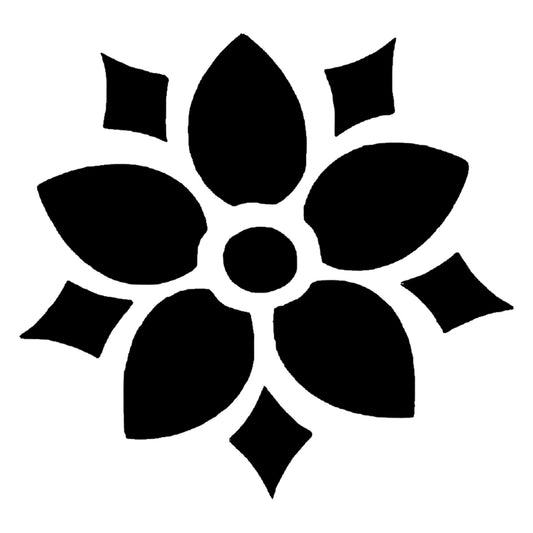 Petal Flower Stencil
