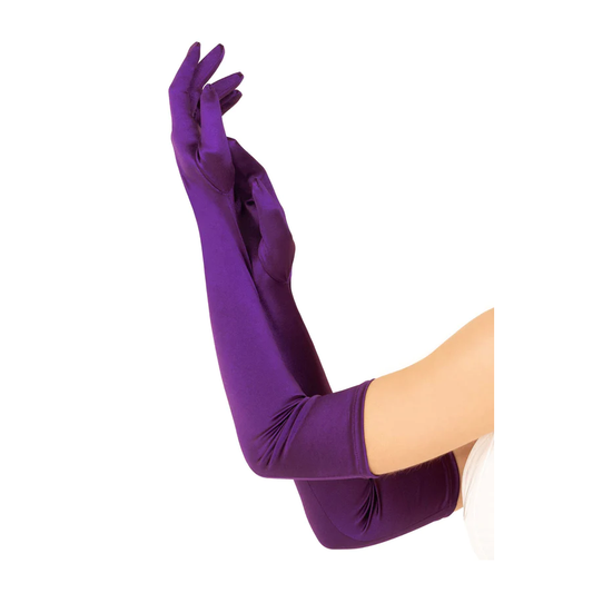 Long Stain Purple Gloves