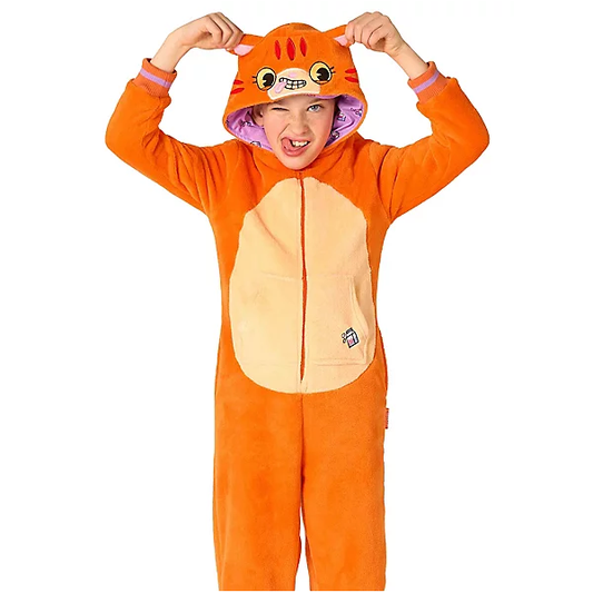 Child Red Cat Onesie