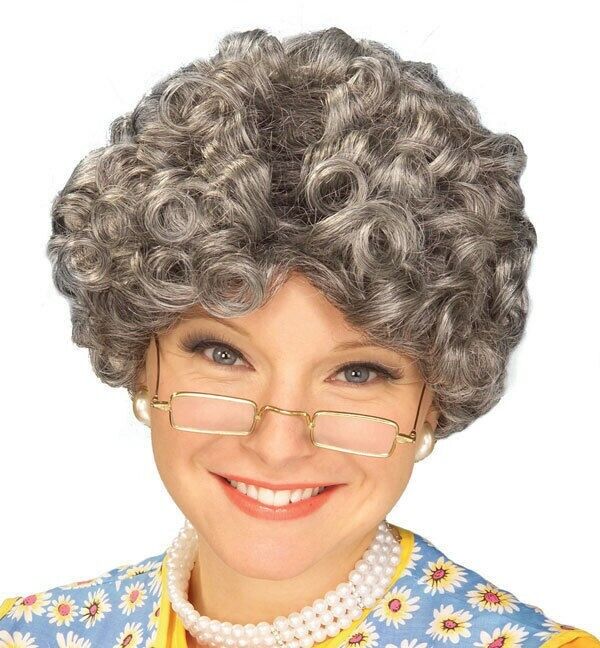 Yo Momma Grey Wig