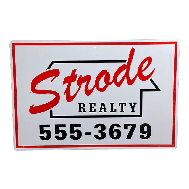 Halloween (1978) - Strode Realty Metal Display Sign