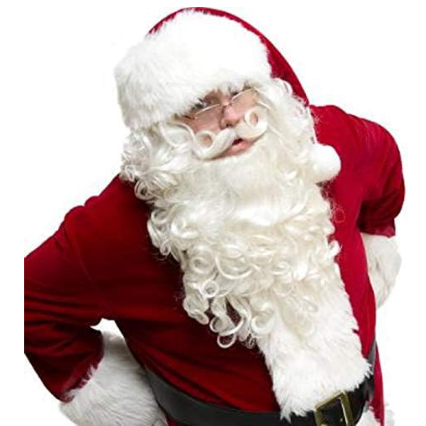 Skin Top Santa Wig, Moustache and Beard Set