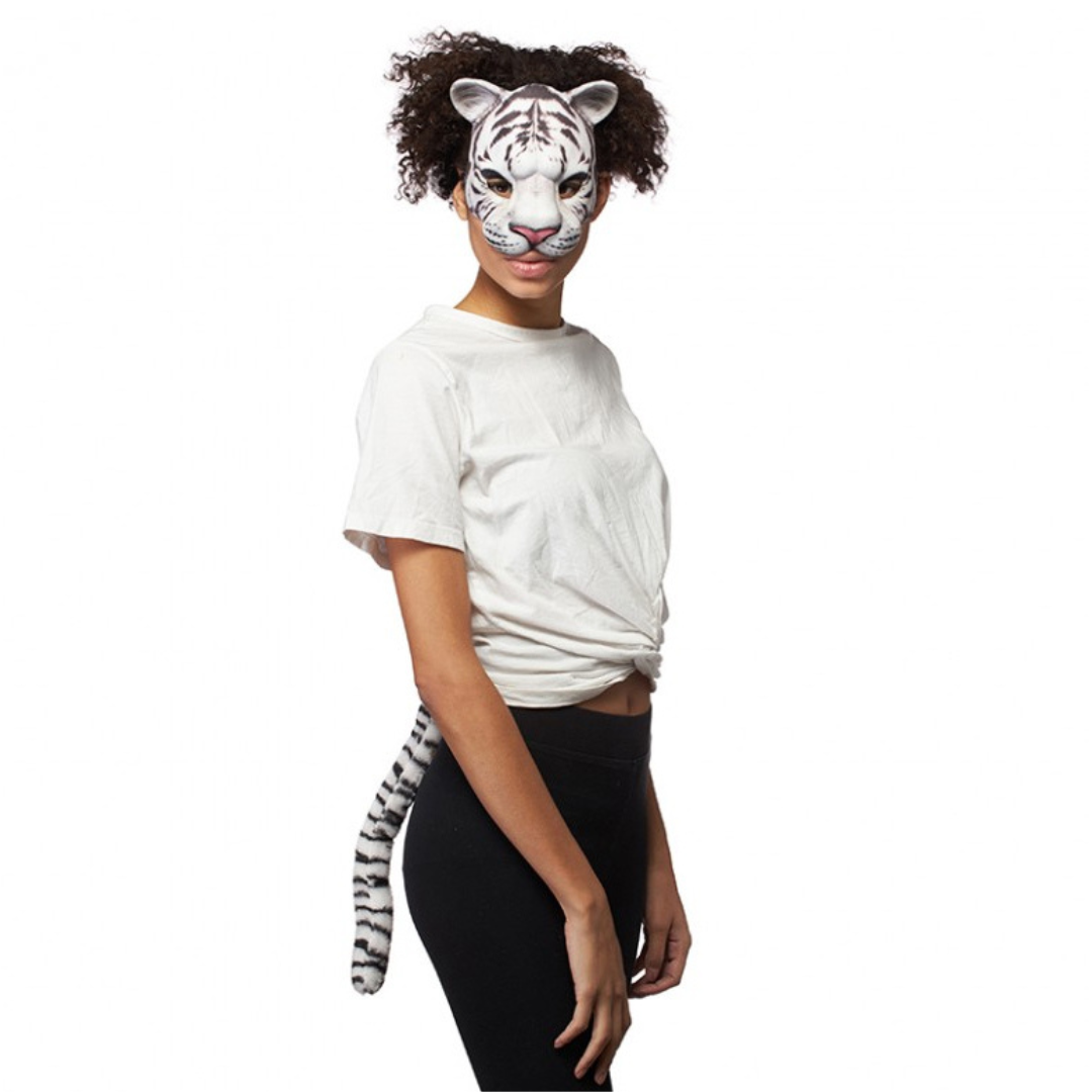 Snow Leopard Mask and Tail Set
