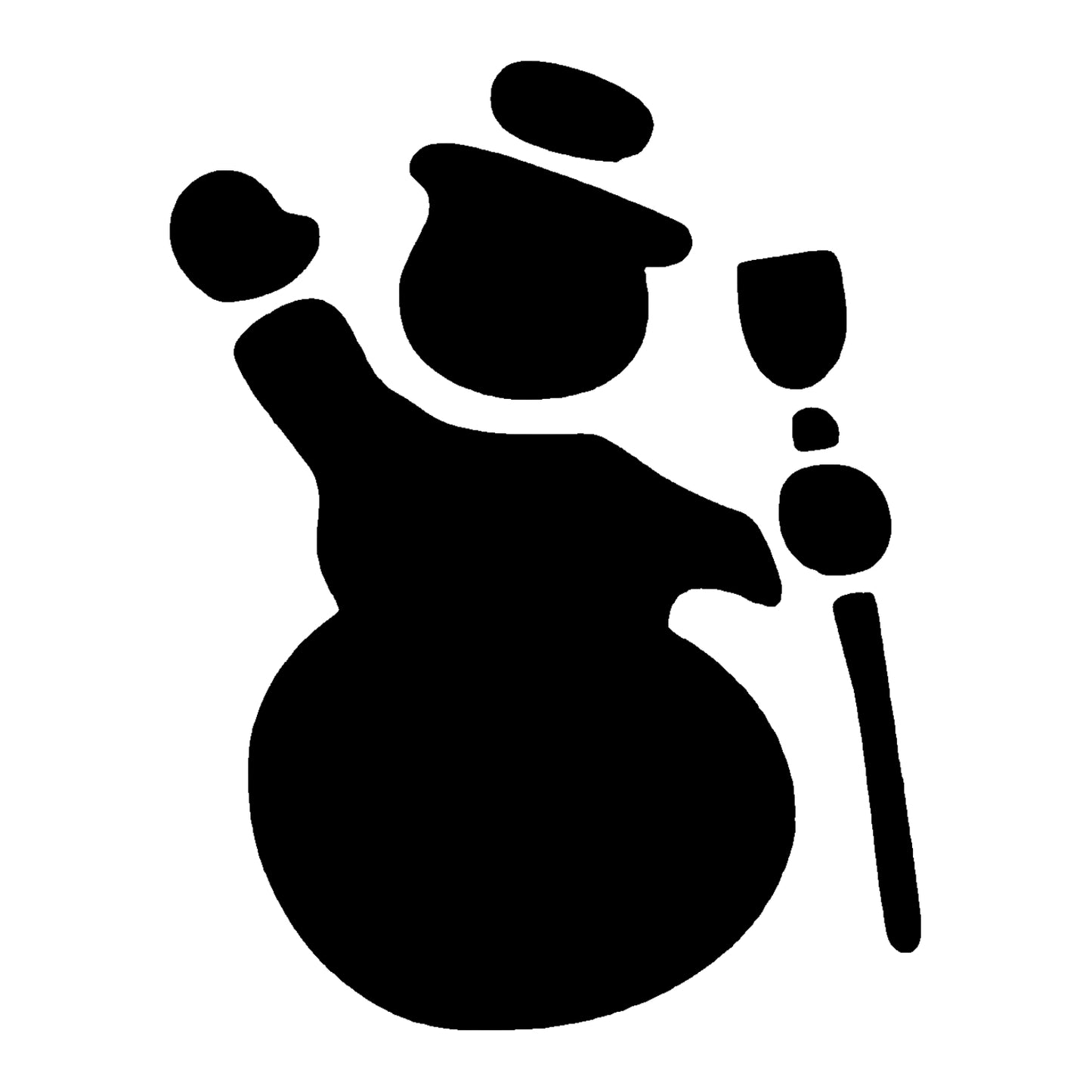 Snowman Adhesive Stencil