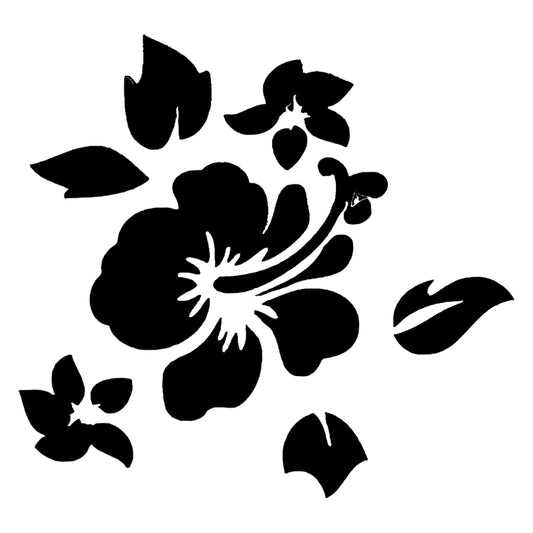 Tropical Flower Stencil