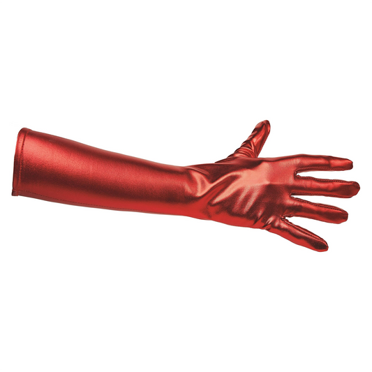 Red Metallic Gloves