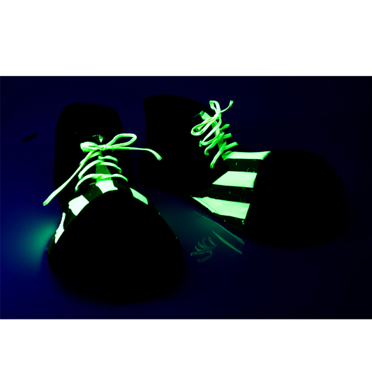 Neon Black and Yellow Clown Shoes