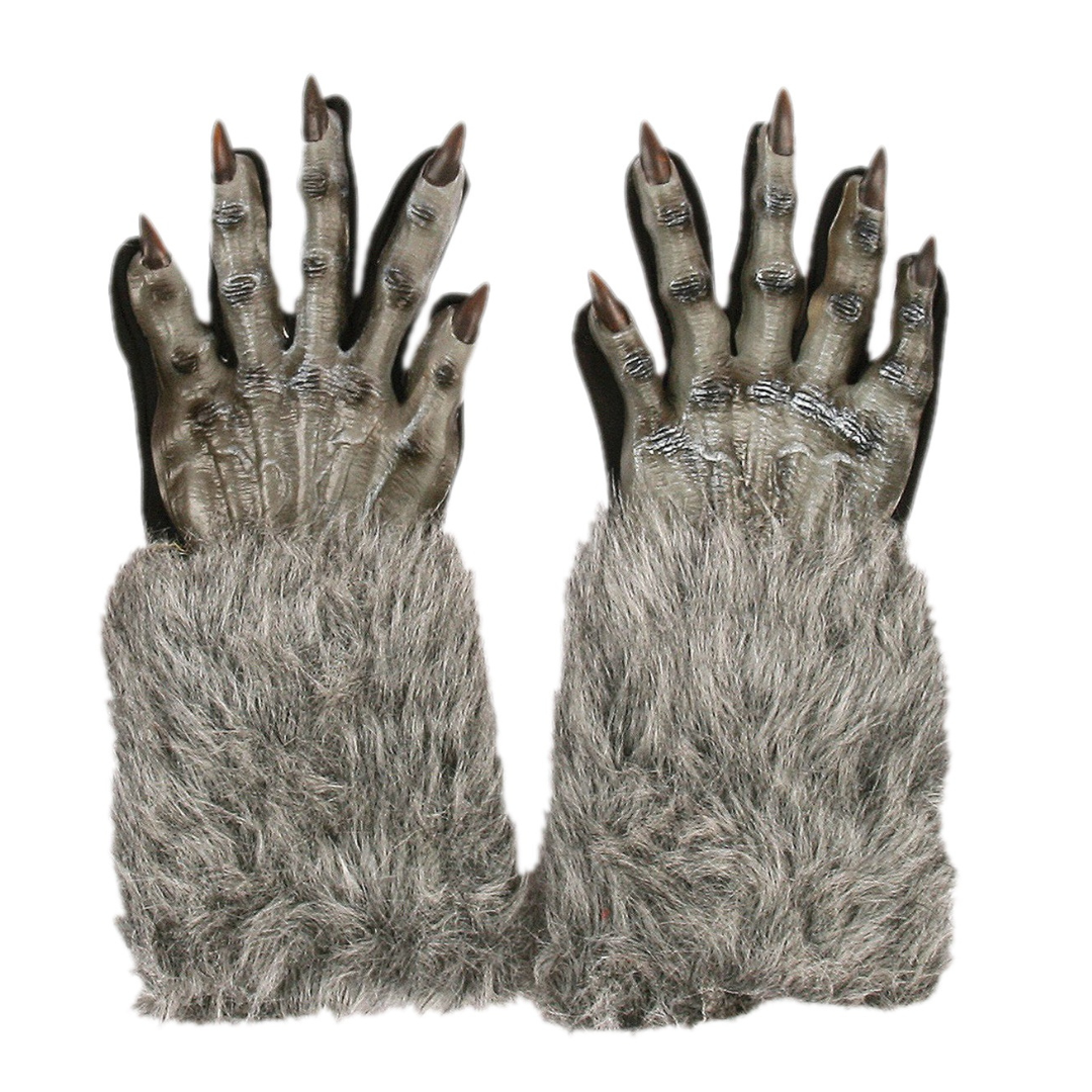 Grey Werewolf Gloves