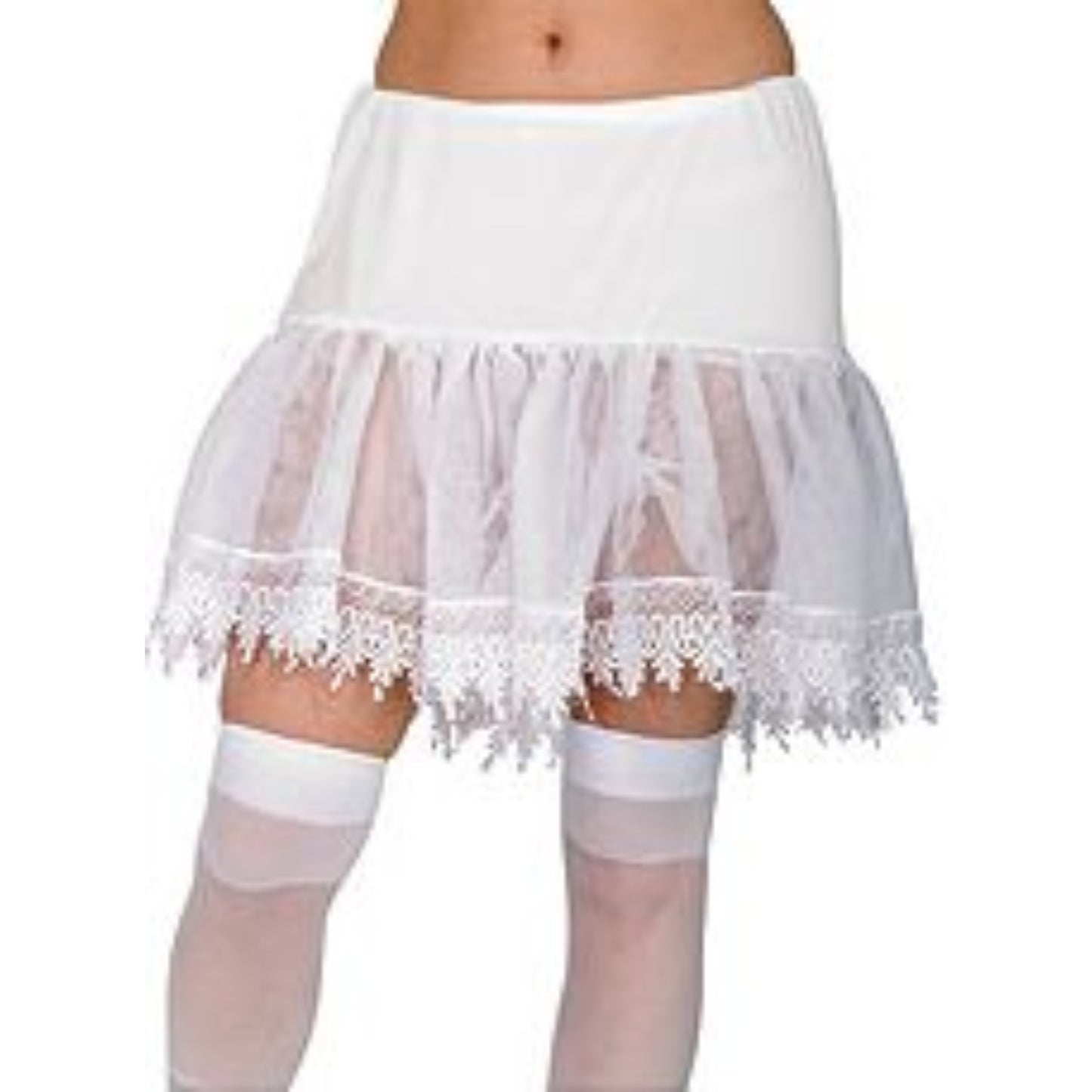 Adult Teardrop Petticoat White