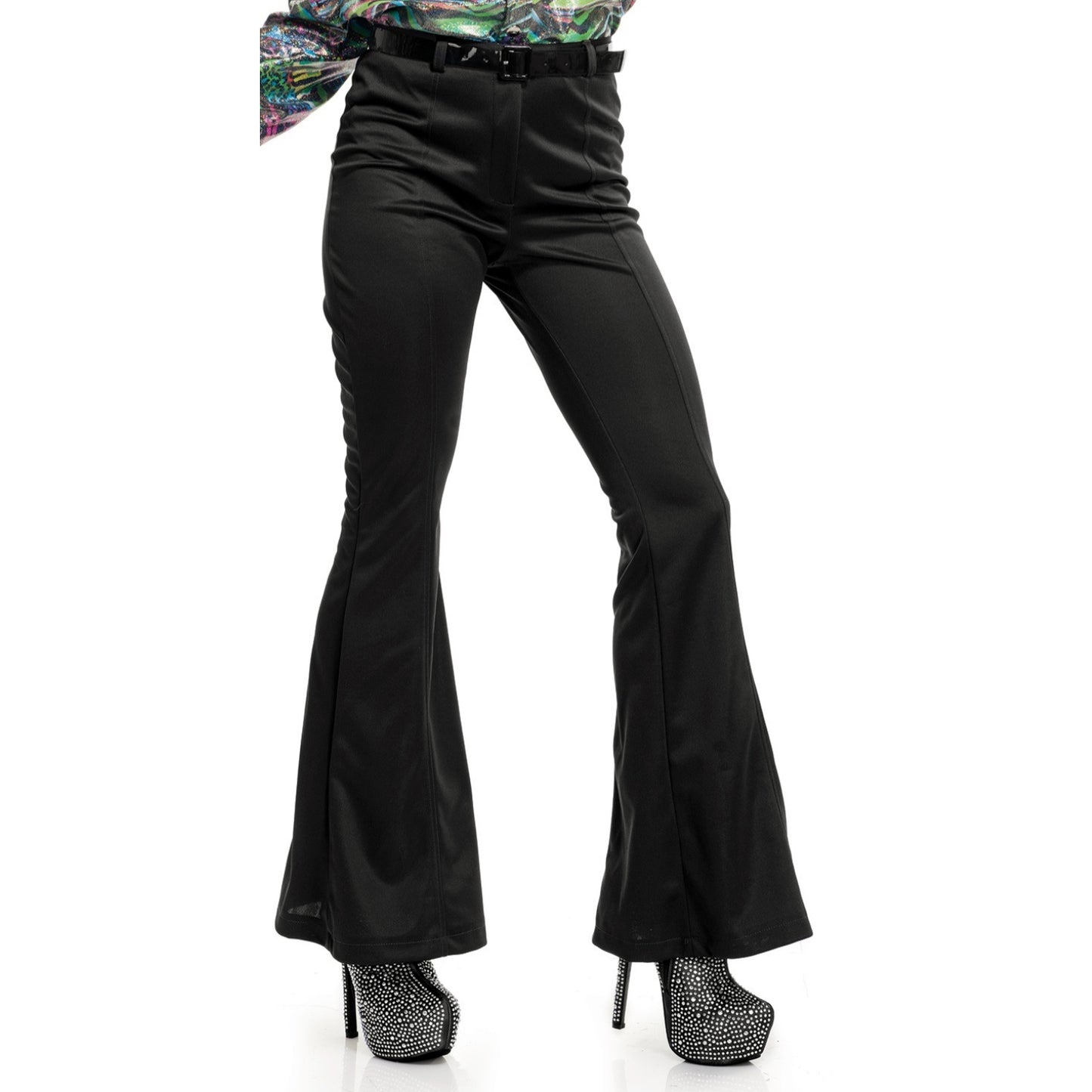 Women's Black Disco Pants