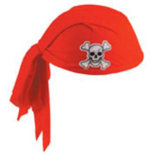 Pirate Scarf Hat Red