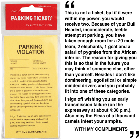 Fake Parking Tickets