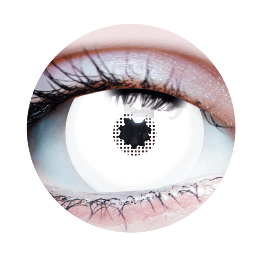 White Mini Sclera Contact Lenses