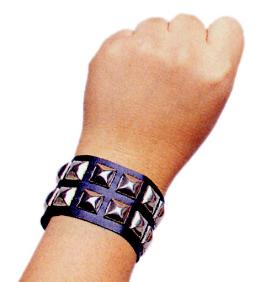 Double Row Studded Wristband Bracelet