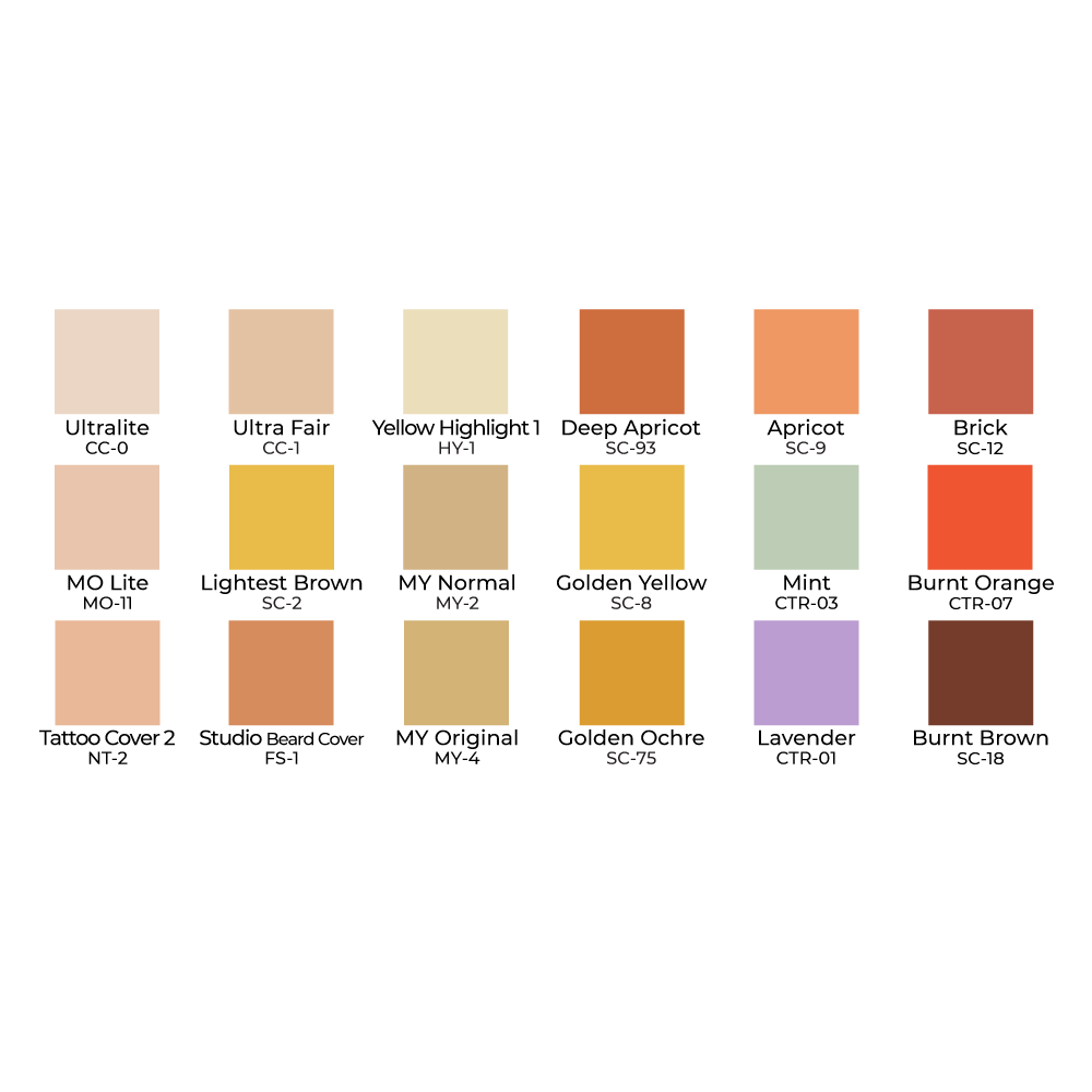 Ben Nye 18 Colour Creme Palettes